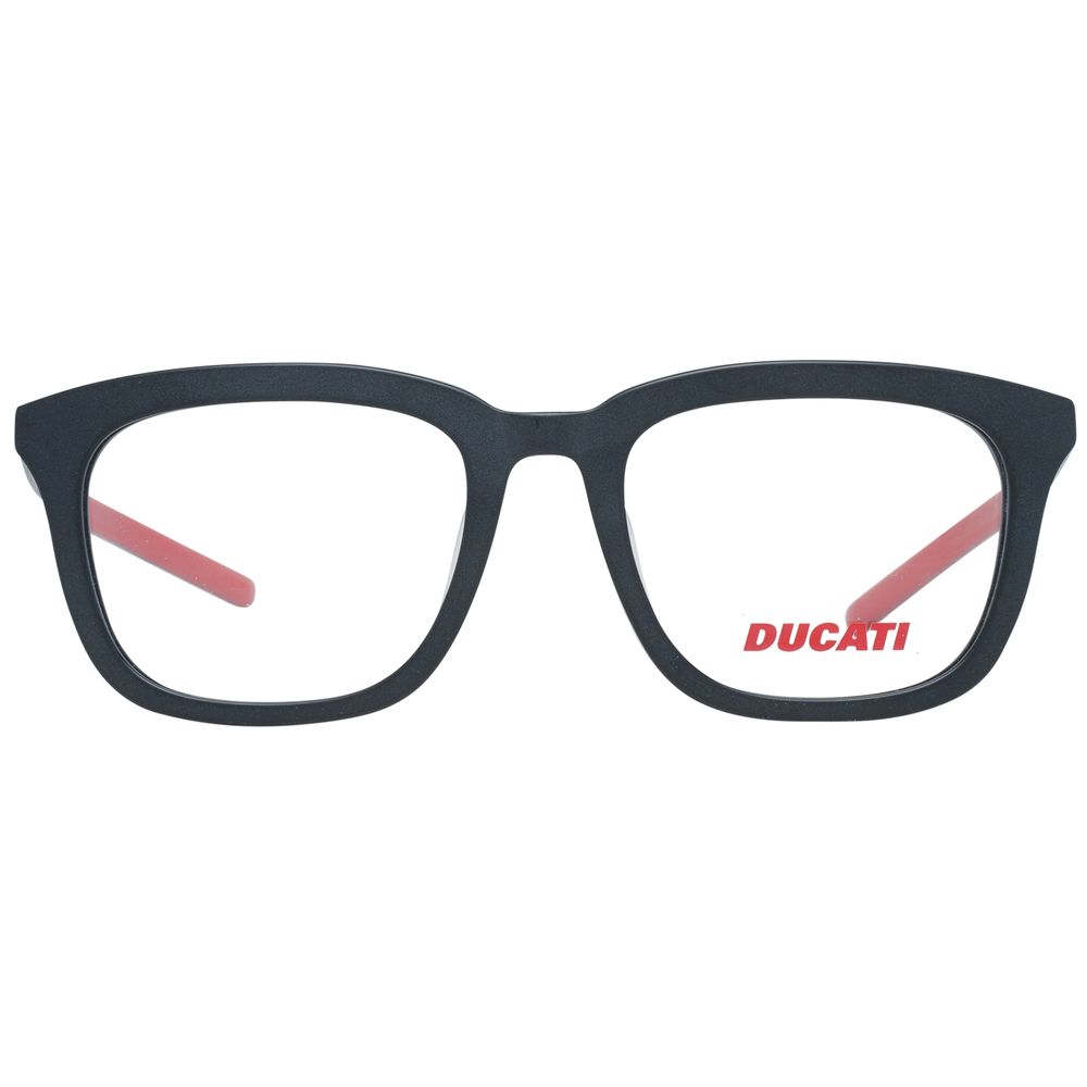 Ducati Men’s Sunglasses – Black Full-Rim Frame, Clear Lenses