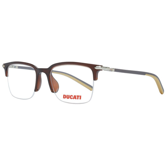Ducati Men’s Optical Glasses – Brown Full-Rim Frame, 52mm