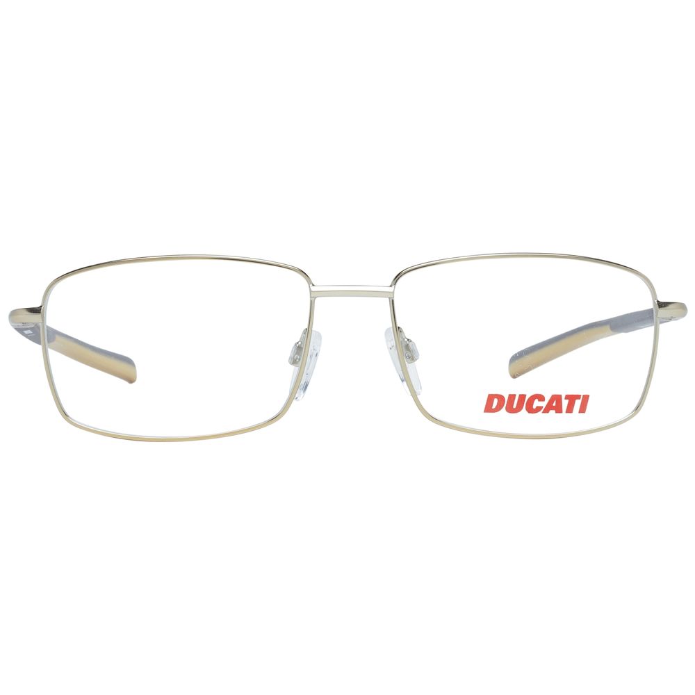 Ducati Men’s Sunglasses – Gold Metal Frame, Clear Lenses