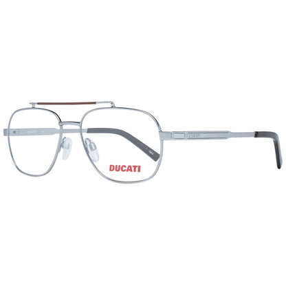 Ducati Men’s Sunglasses – Grey Metal Frame, Clear Lenses