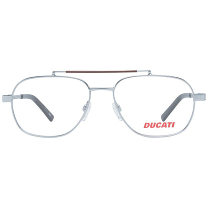 Ducati Men’s Sunglasses – Grey Metal Frame, Clear Lenses