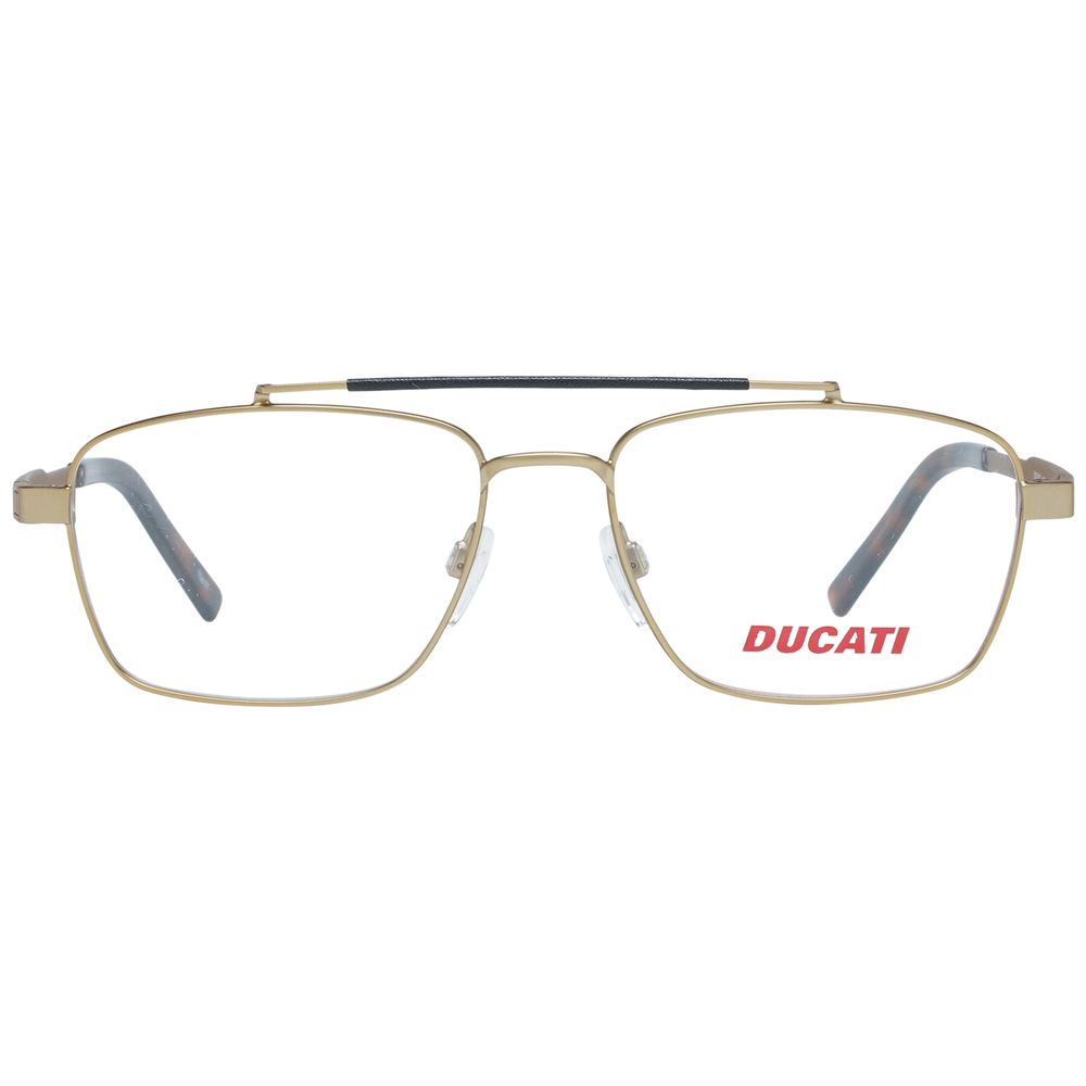 Ducati Men’s Sunglasses – Golden Metal Frame, Clear Lenses
