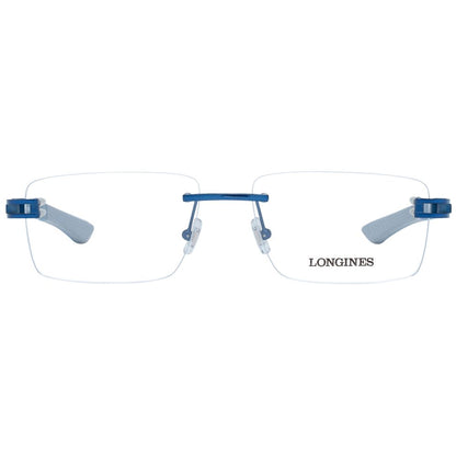 Longines Men’s Sunglasses – Blue Metal Frame, Clear Lenses