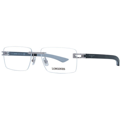 Longines Men’s Sunglasses – Grey Metal Frame, Standard Lenses