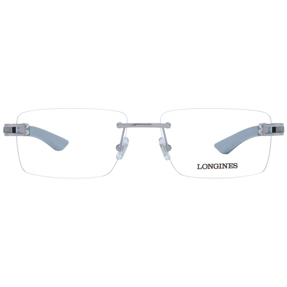 Longines Men’s Sunglasses – Grey Metal Frame, Standard Lenses