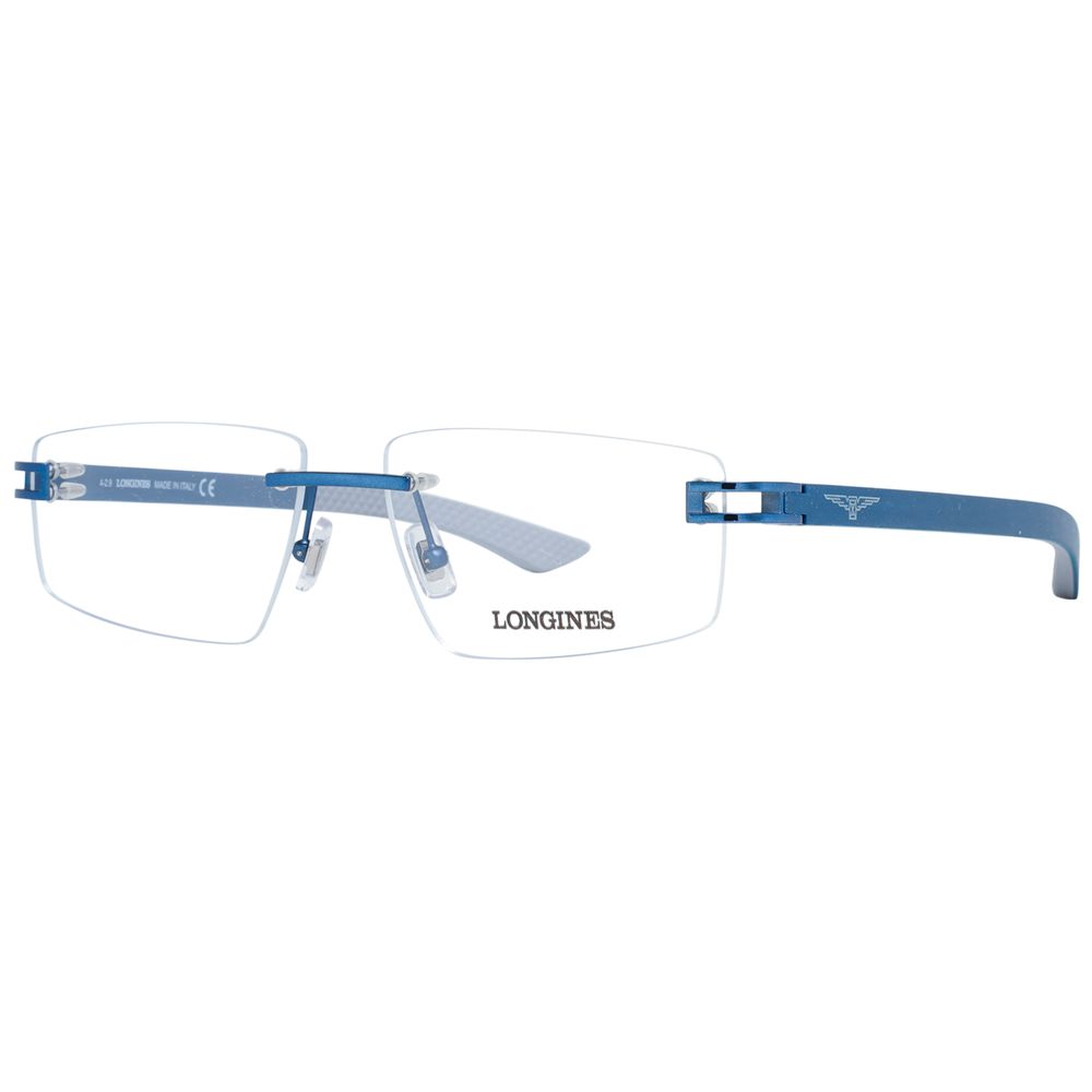 Longines Men’s Sunglasses – Blue Metal Frame, Full UV Protection