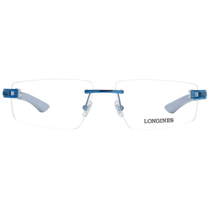 Longines Men’s Sunglasses – Blue Metal Frame, Full UV Protection