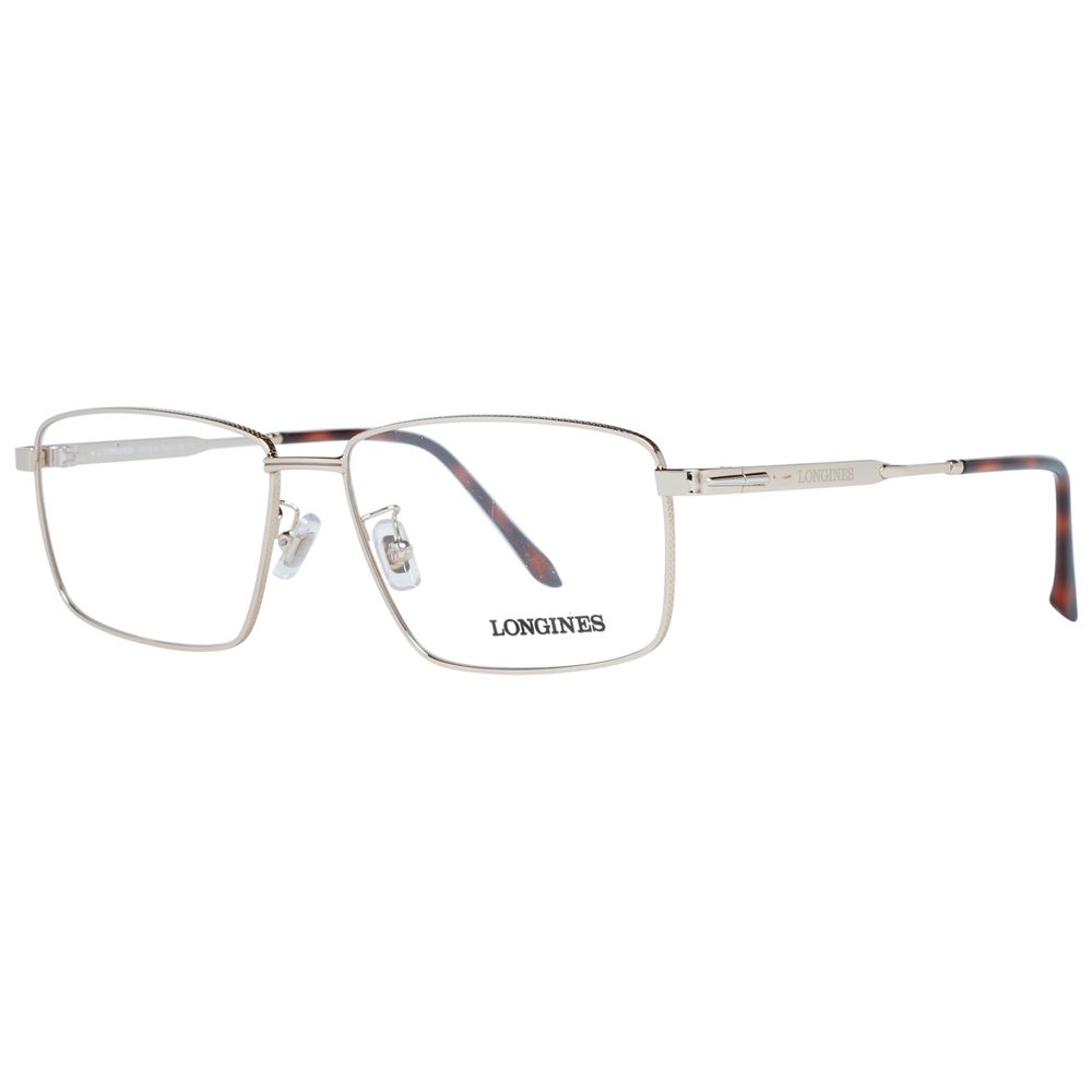 Longines Men’s Sunglasses – Golden Metal Frame, Clear Lenses