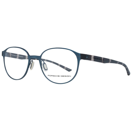 Porsche Design Men's Round Optical Frames P8345 | Steel Blue & Grey Tortoiseshell | 50-18-140mm