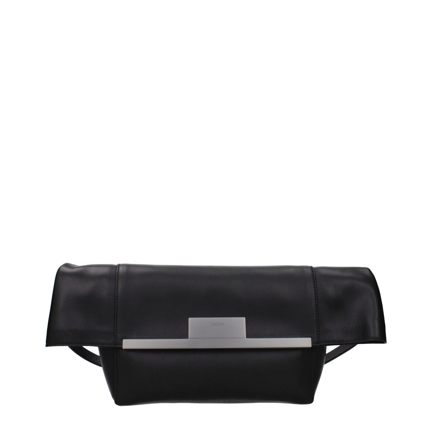 Max Mara Black Leather Shoulder Bag - Timeless Elegance