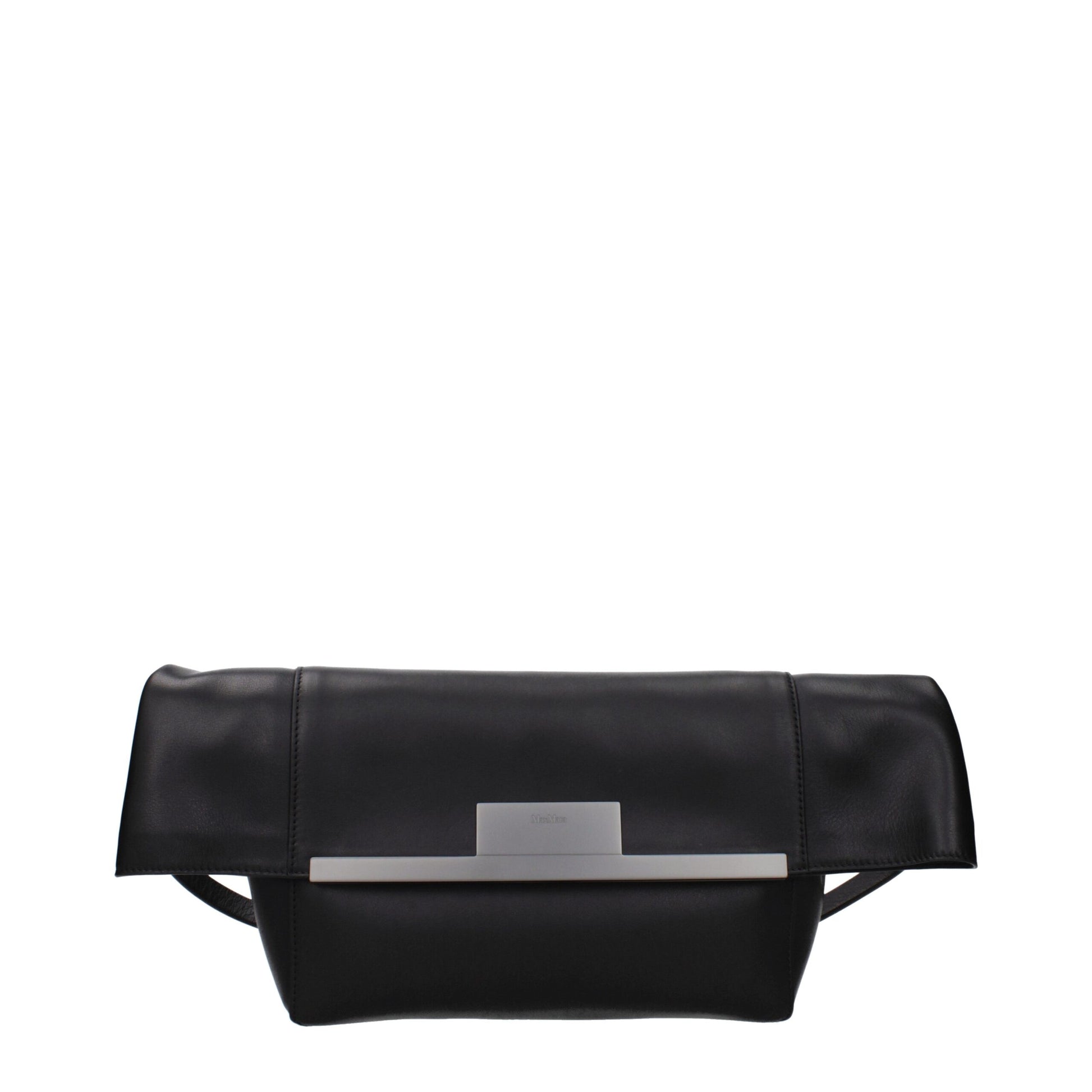 Max Mara Black Leather Shoulder Bag - Timeless Elegance