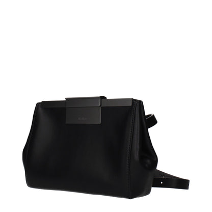 Max Mara Black Leather Crossbody Bag