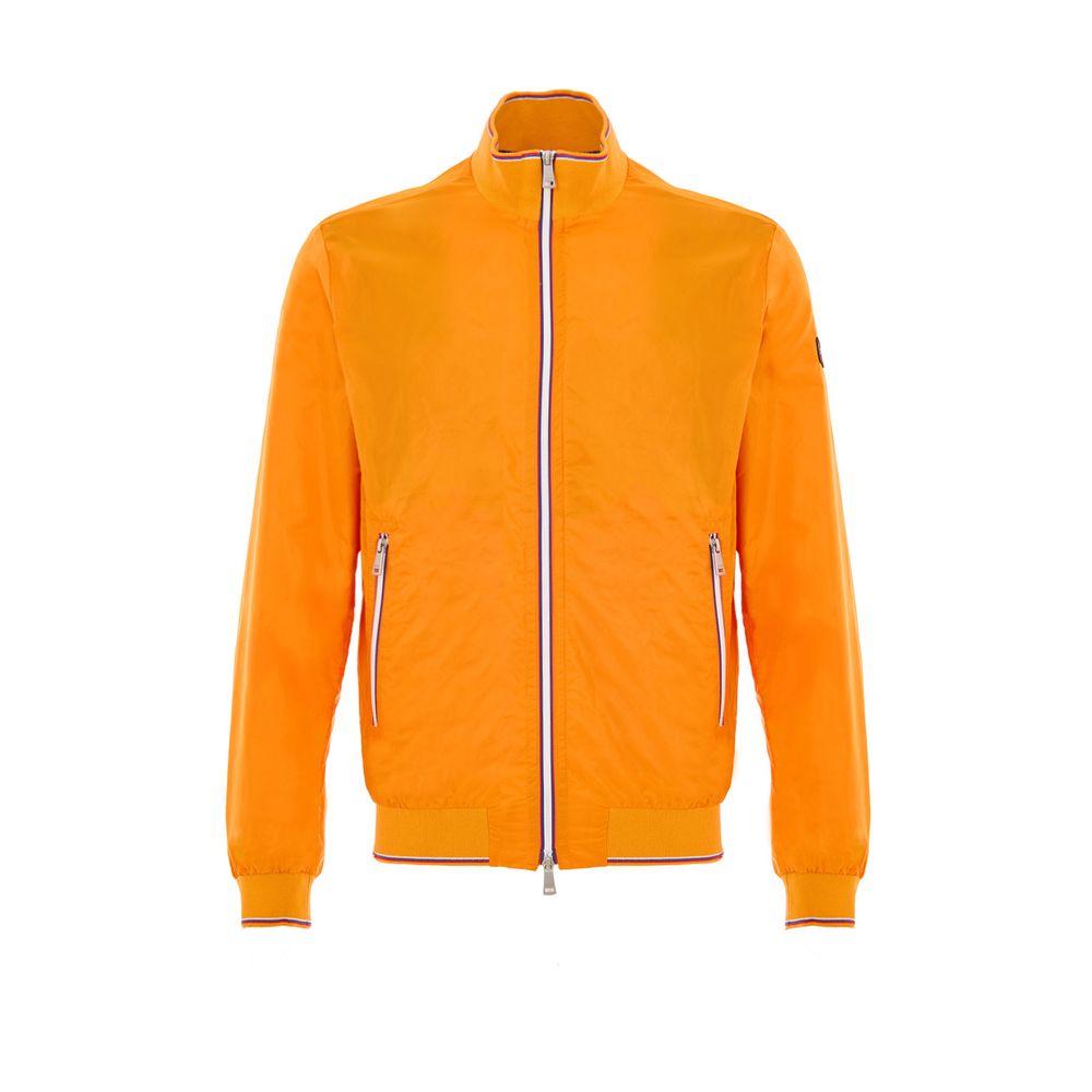 Paul & Shark Orange Polyamide Bomber Jacket