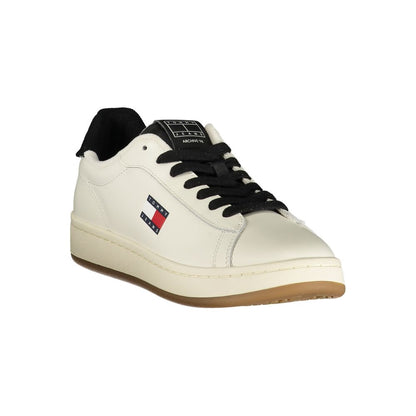Tommy Hilfiger White Leather Women Sneaker