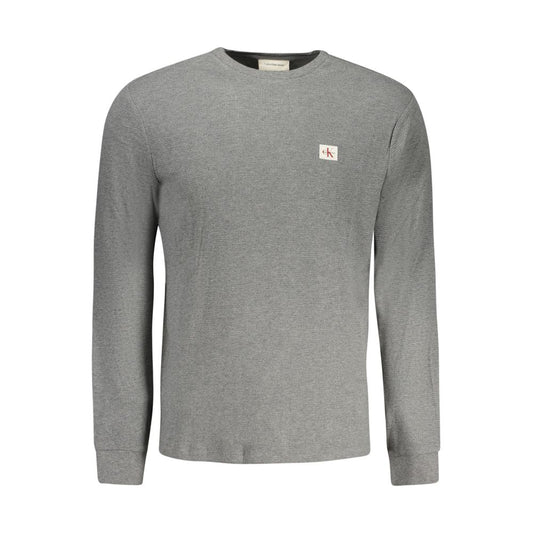 Calvin Klein Gray Cotton Men Sweater