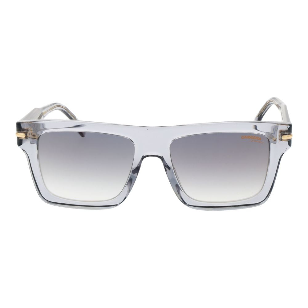 Carrera Unisex Sunglasses – Grey Rectangle Frame, Mirrored Gradient Lenses