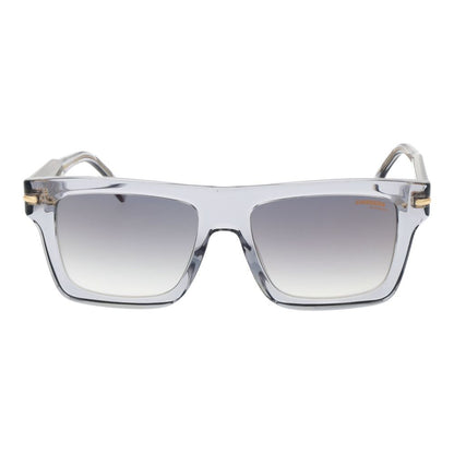 Carrera Unisex Sunglasses – Grey Rectangle Frame, Mirrored Gradient Lenses