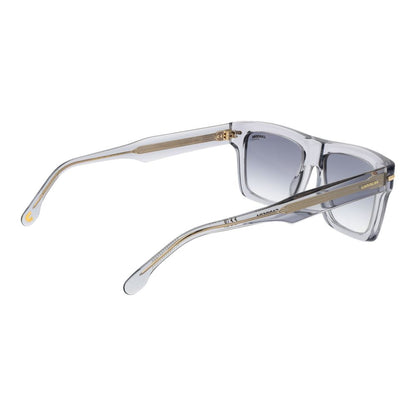 Carrera Unisex Sunglasses – Grey Rectangle Frame, Mirrored Gradient Lenses