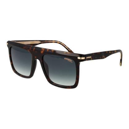Carrera Men’s Sunglasses – Brown Square Frame, Green Gradient Lenses
