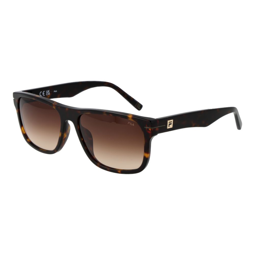 Fila Men’s Sunglasses – Brown Square Frame, Brown Gradient Lenses