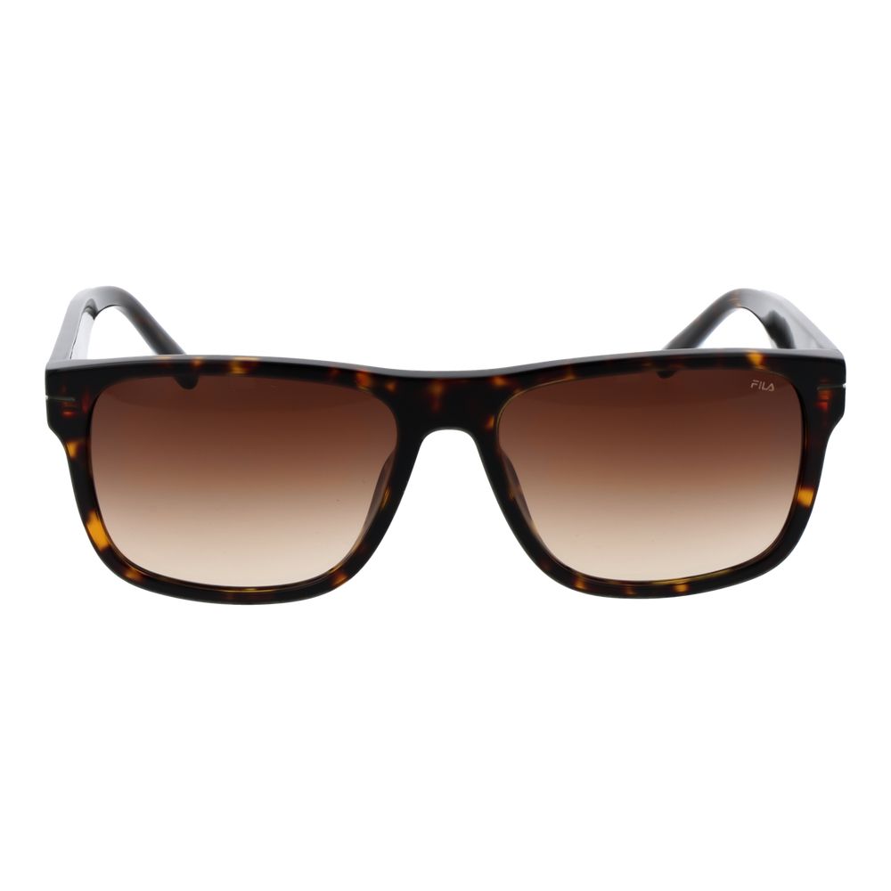 Fila Men’s Sunglasses – Brown Square Frame, Brown Gradient Lenses