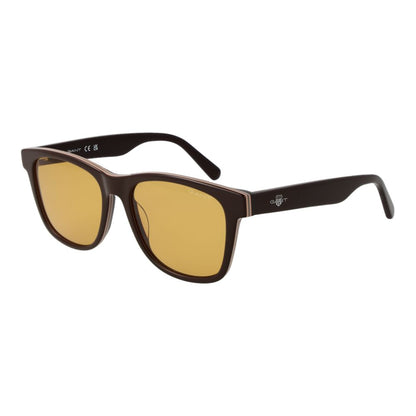 Gant Men’s Sunglasses – Brown Full-Rim Frame, Yellow Lenses