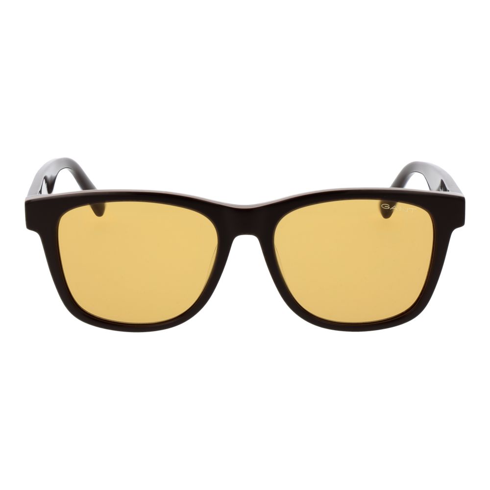 Gant Men’s Sunglasses – Brown Full-Rim Frame, Yellow Lenses