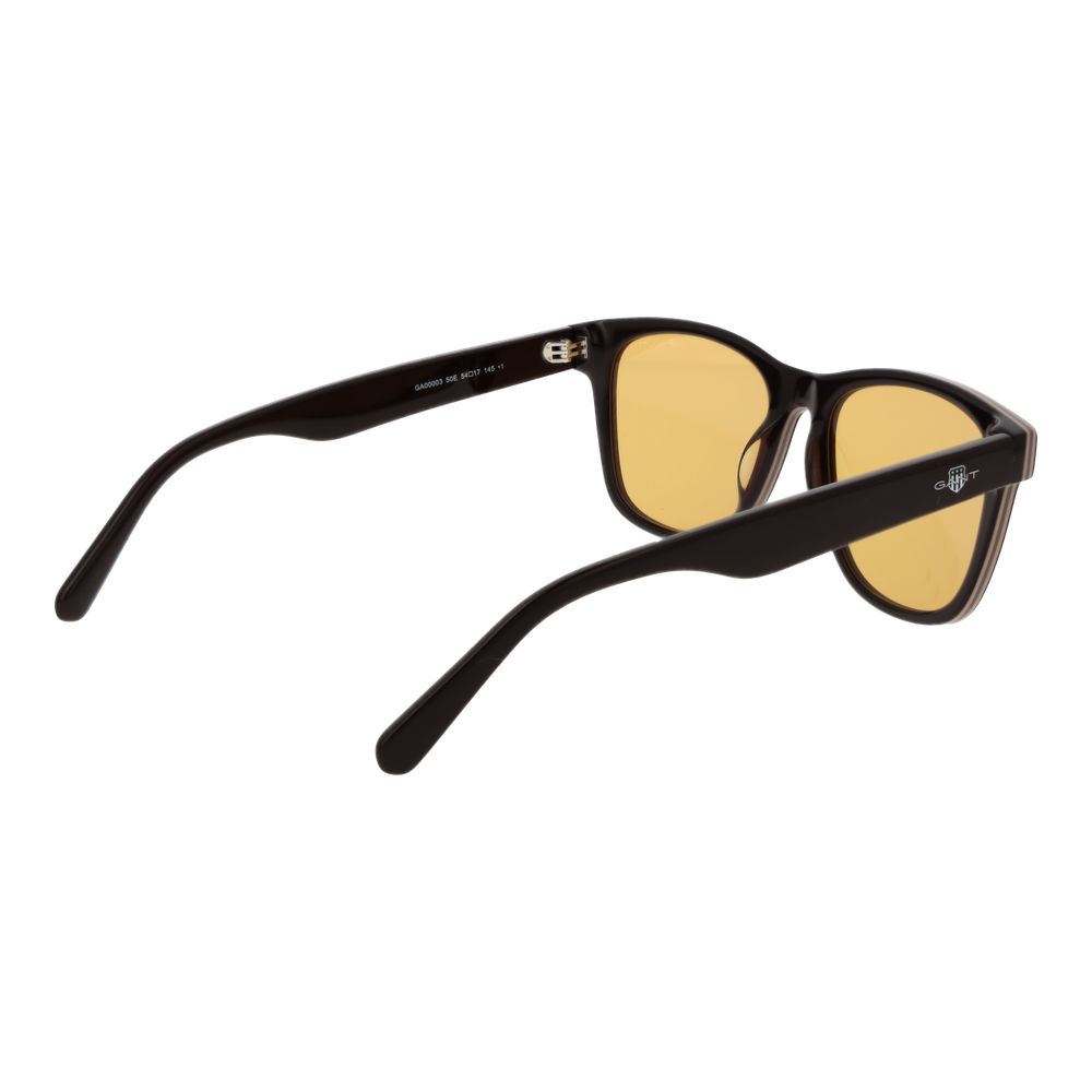 Gant Men’s Sunglasses – Brown Full-Rim Frame, Yellow Lenses