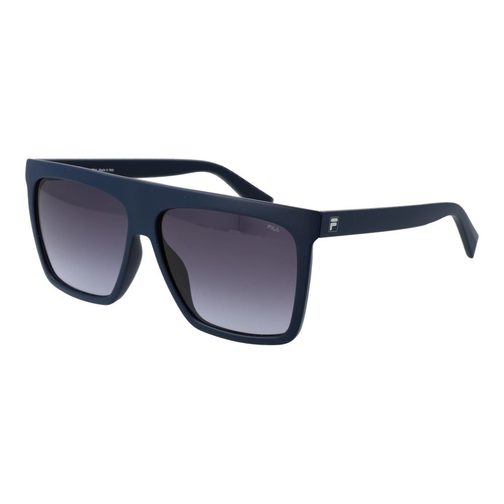Fila Men’s Sunglasses – Blue Square Frame, Gradient Lenses