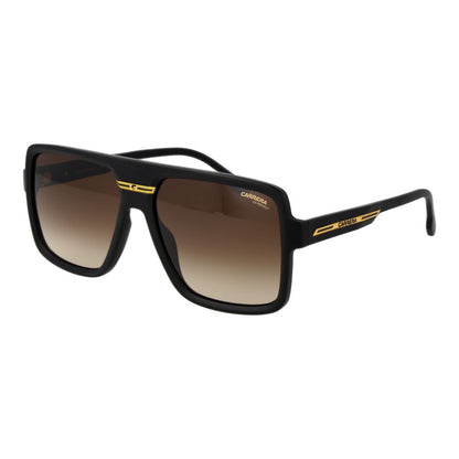 Carrera Men’s Sunglasses – Black Square Frame, Brown Gradient Lenses