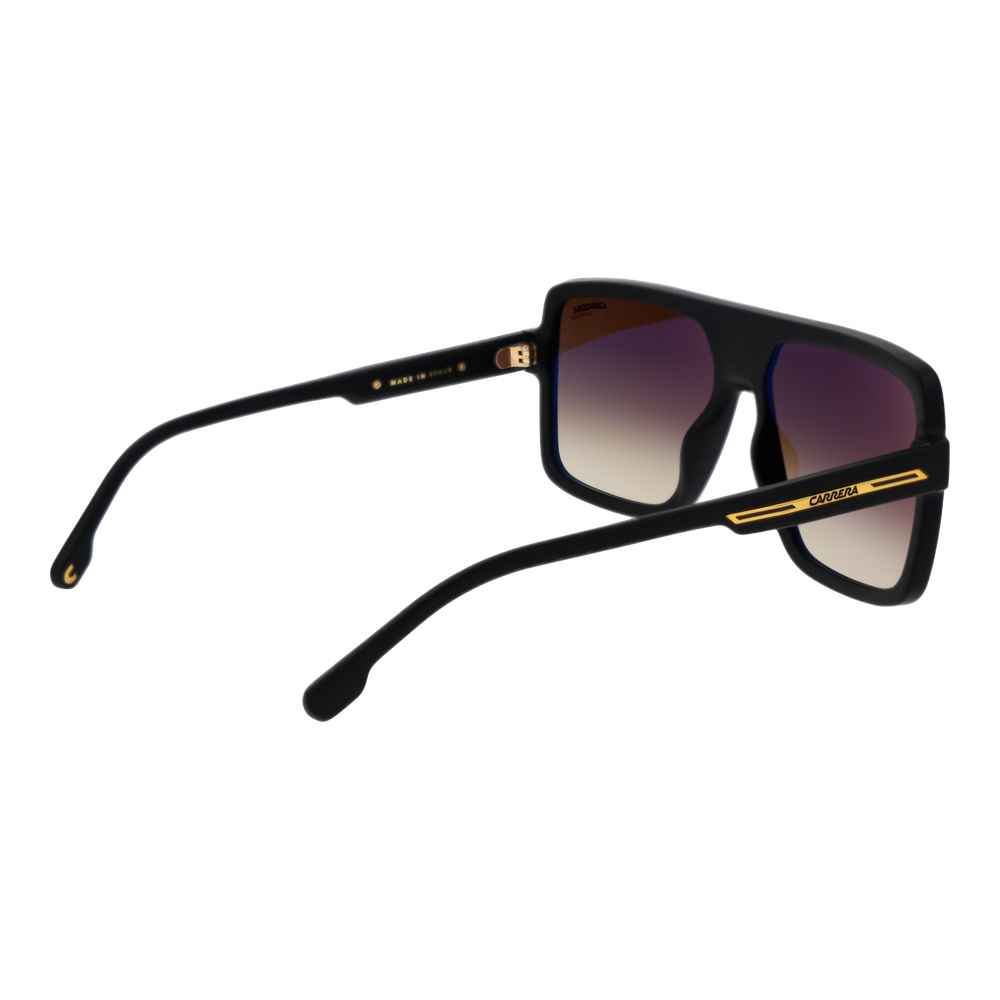 Carrera Men’s Sunglasses – Black Square Frame, Brown Gradient Lenses