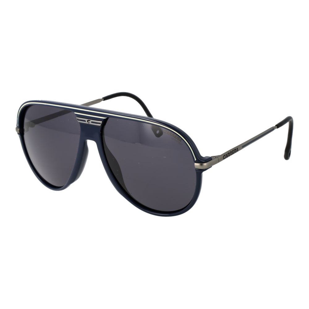 Carrera Men's Sunglasses – Blue Aviator Frame, Grey Lenses