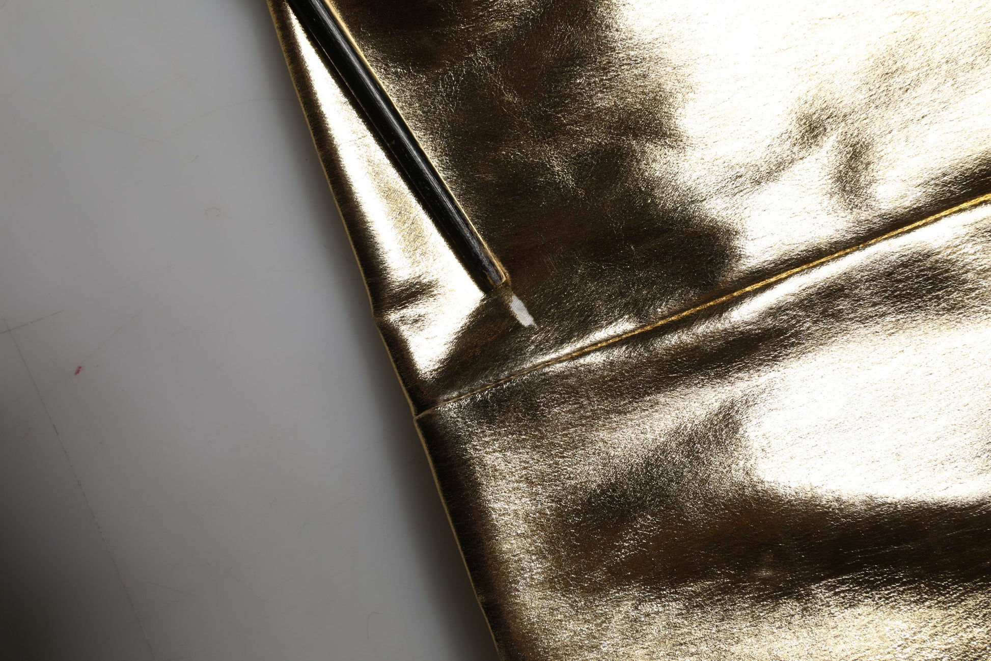 Dolce & Gabbana Gold Acetate Crystal High Waist Mini Skirt