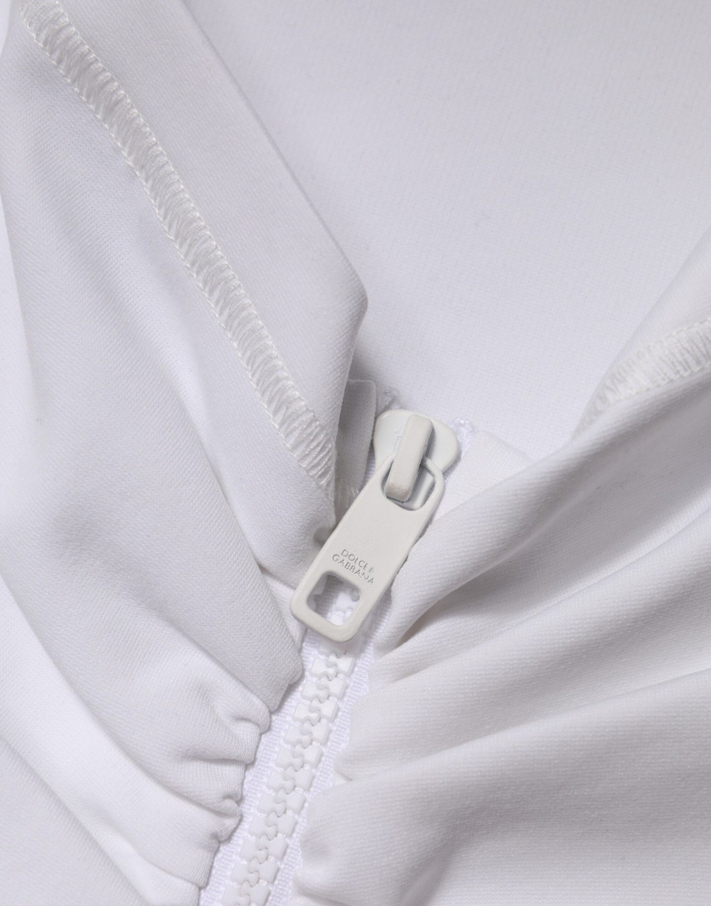 Dolce & Gabbana White Viscose Pencil Cut High Waist Mini Skirt