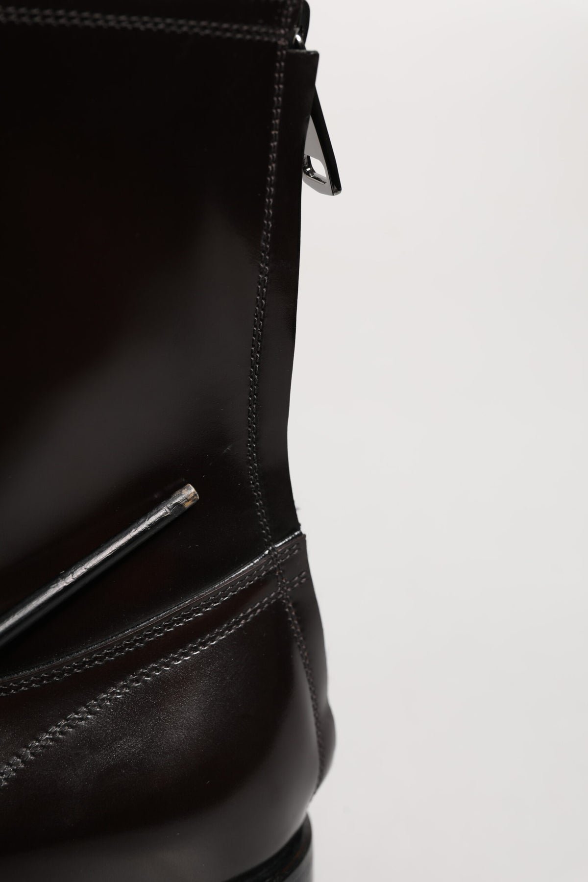Dolce & Gabbana Black Leather Lace Up Mid Calf Boots Shoes