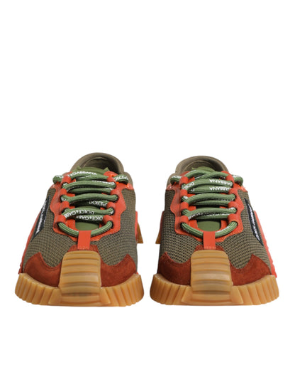 Dolce & Gabbana Multicolor Lace Up Low Top NS1 Sneakers
