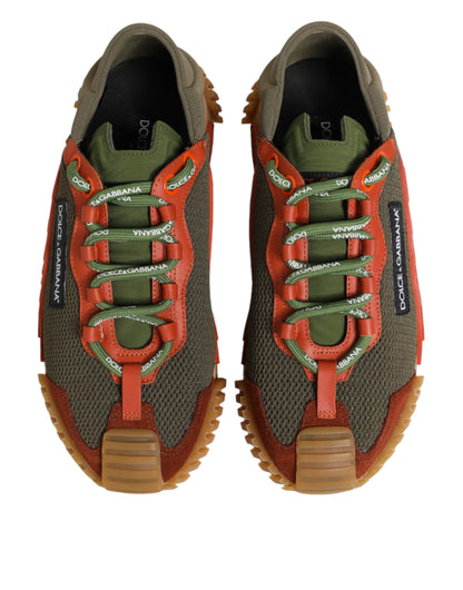 Dolce & Gabbana Multicolor Lace Up Low Top NS1 Sneakers