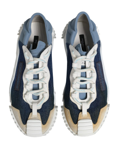 Dolce & Gabbana Multicolor Lace Up Low Top NS1 Sneakers Shoes