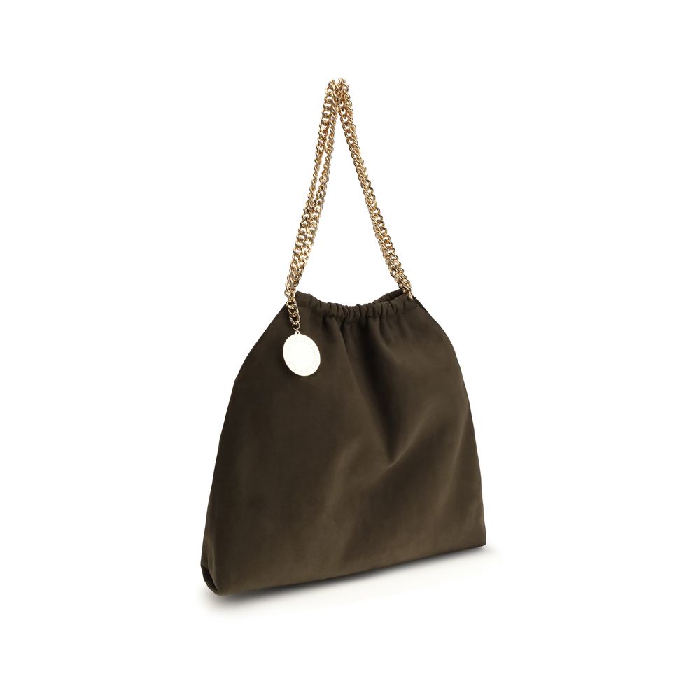 Stella McCartney Falabella Mini Tote Bag in Brown Polyester