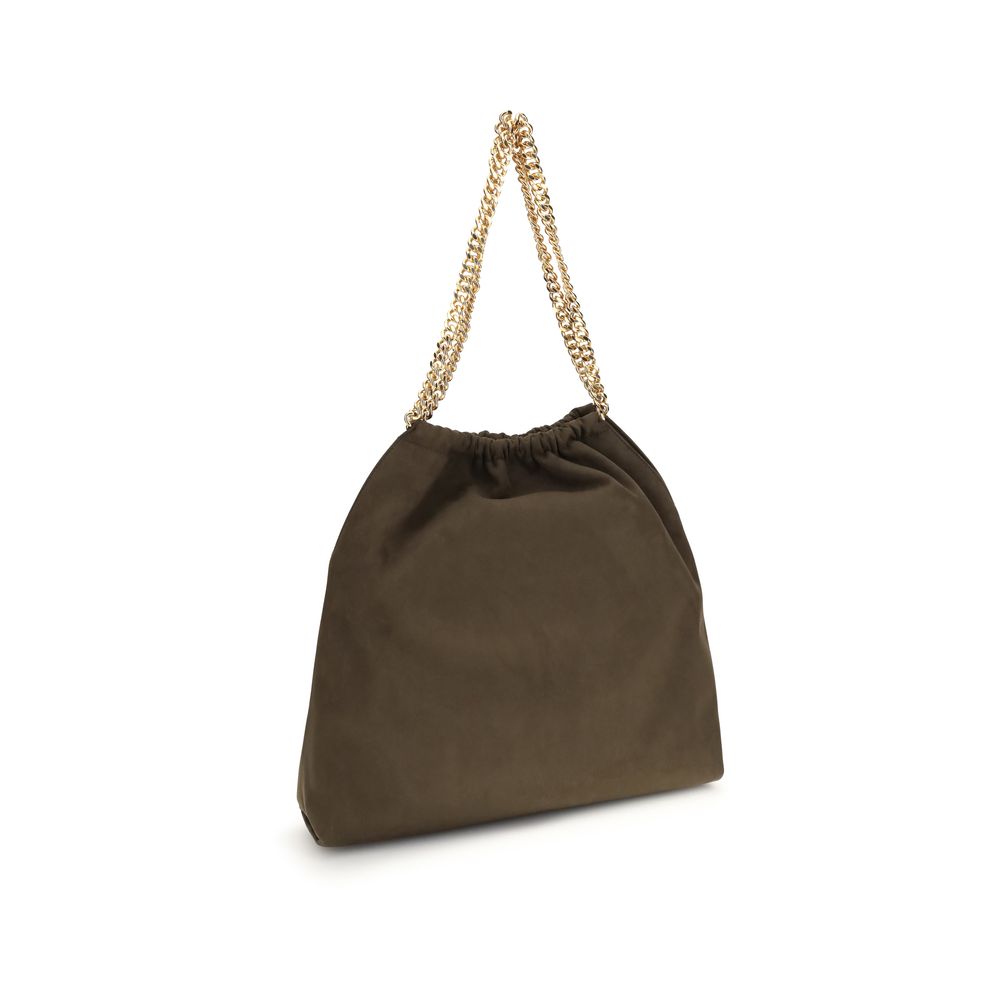 Stella McCartney Falabella Mini Tote Bag in Brown Polyester