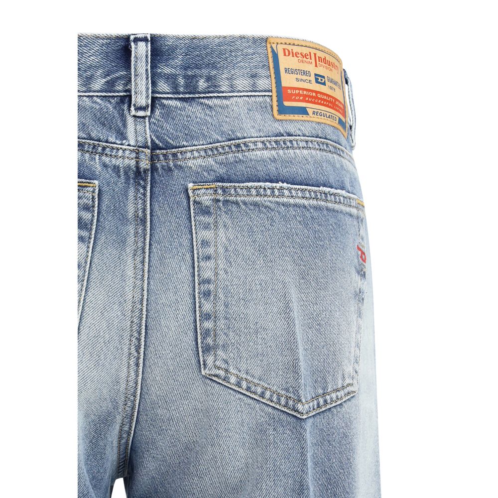 Diesel 1978 D-Akemi Light Blue Cotton Bootcut Jeans