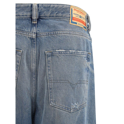 Diesel D-Sire 1996 Blue Cotton Relaxed Fit Jeans