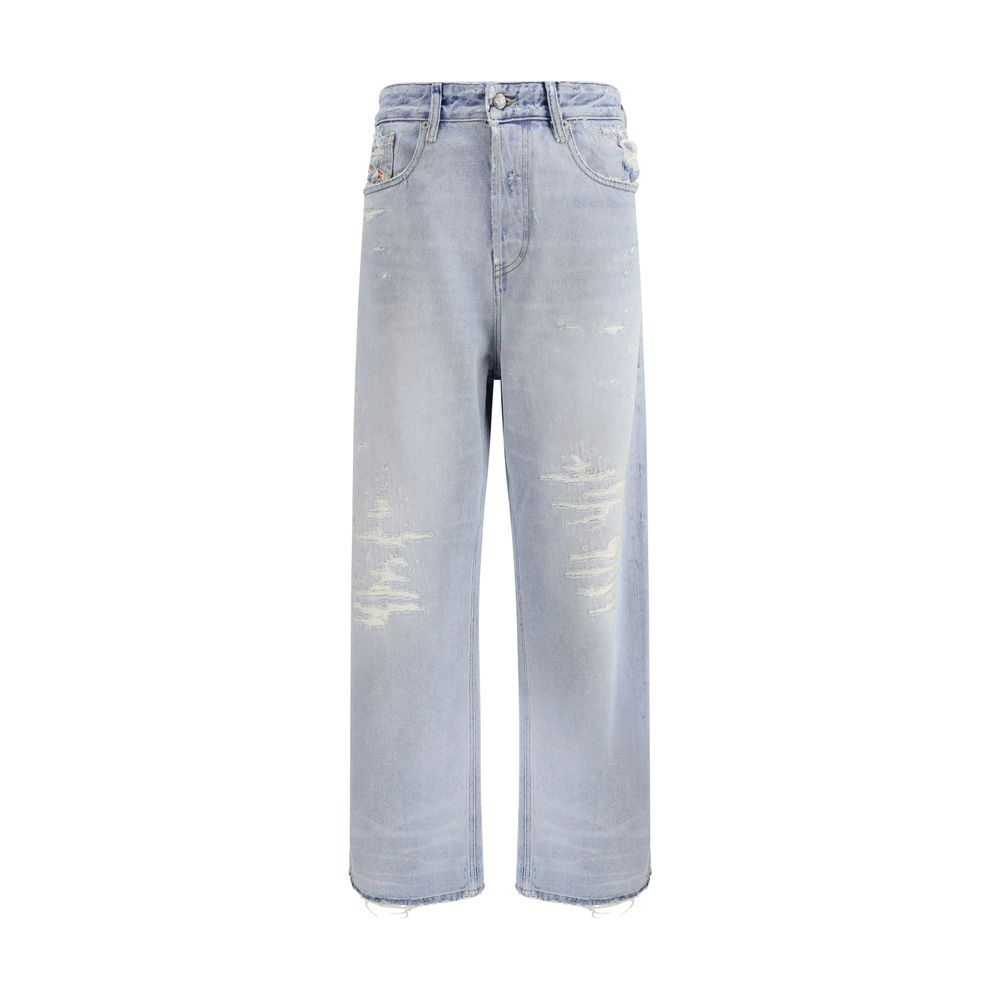 Diesel 1996 D-Sire Light Blue Cotton Relaxed Fit Jeans