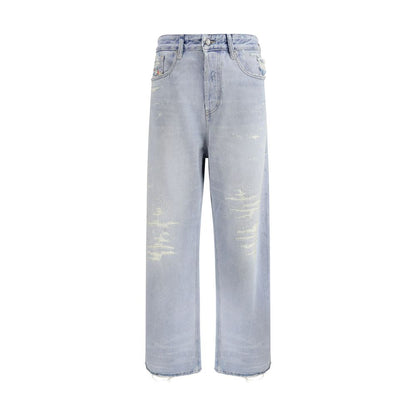 Diesel 1996 D-Sire Light Blue Cotton Relaxed Fit Jeans