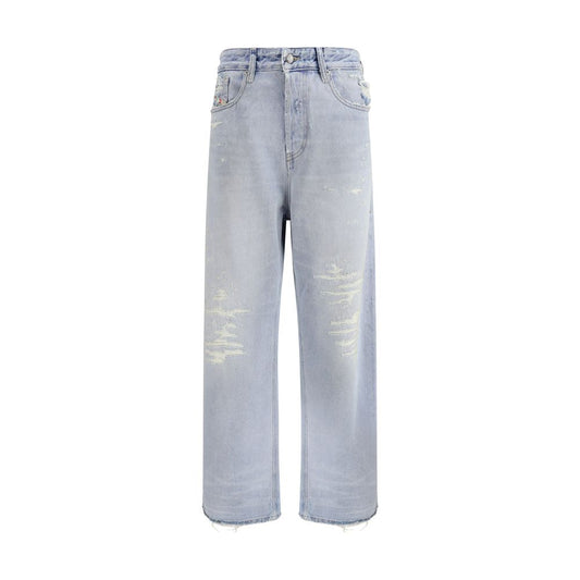 Diesel 1996 D-Sire Light Blue Cotton Relaxed Fit Jeans