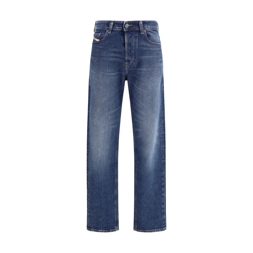Diesel Blue Cotton Straight-Leg Jeans - 1988 D-Ark Regular Jeans