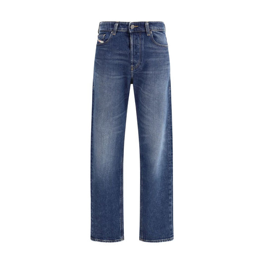 Diesel Blue Cotton Straight-Leg Jeans - 1988 D-Ark Regular Jeans