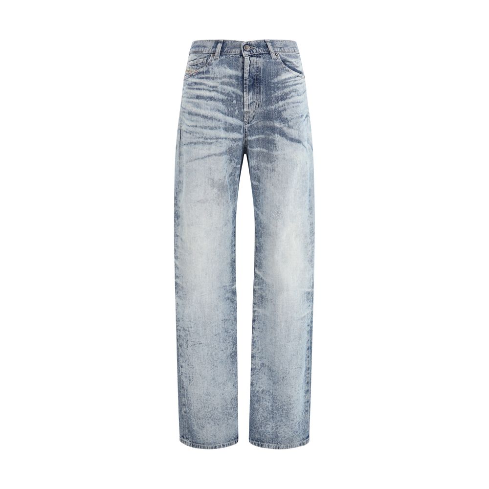 Diesel 1971 D-Sent Regular Jeans - Blue Cotton Straight-Leg