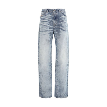 Diesel 1971 D-Sent Regular Jeans - Blue Cotton Straight-Leg