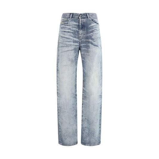 Diesel 1971 D-Sent Regular Jeans - Blue Cotton Straight-Leg